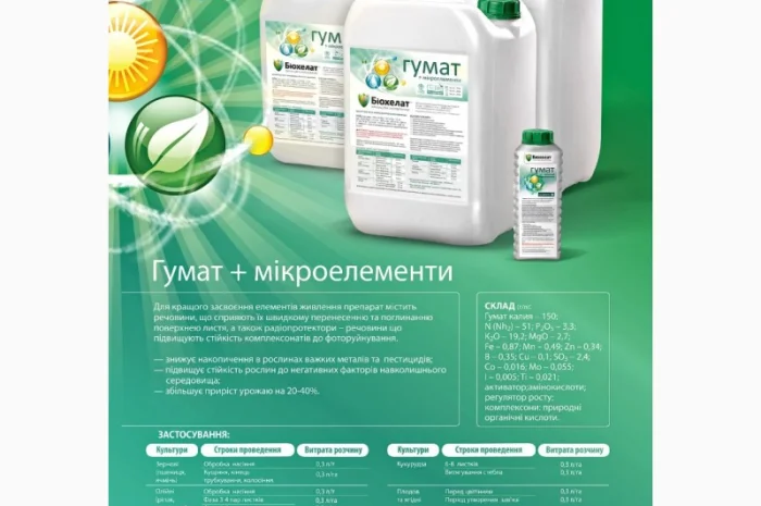 Гумат Калия с микроэлементами для всех культур- фото № 1