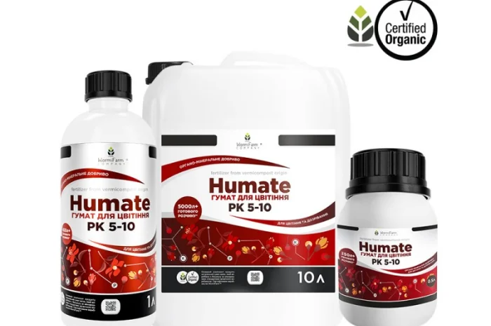 Гумат PK органо-минеральный стимулятор для цветения от 500мл до 1000л- фото № 1
