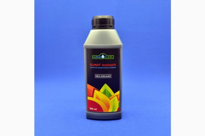 Добриво органічне Гумат Аміновіт 500 мл концентроване- фото № 1