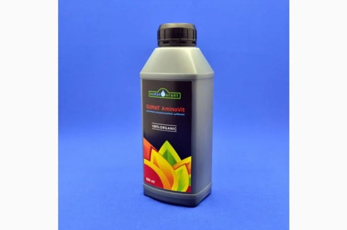 Добриво органічне Гумат Аміновіт 500 мл концентроване- фото № 2