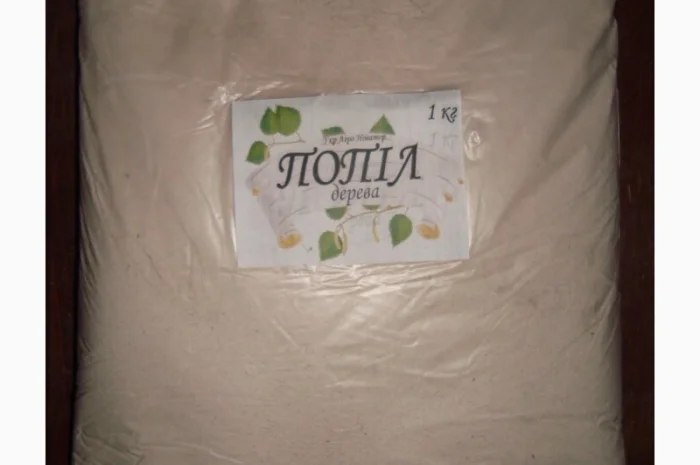 Древесная зола / Попіл дерева органическое удобрение 1 кг- фото № 1