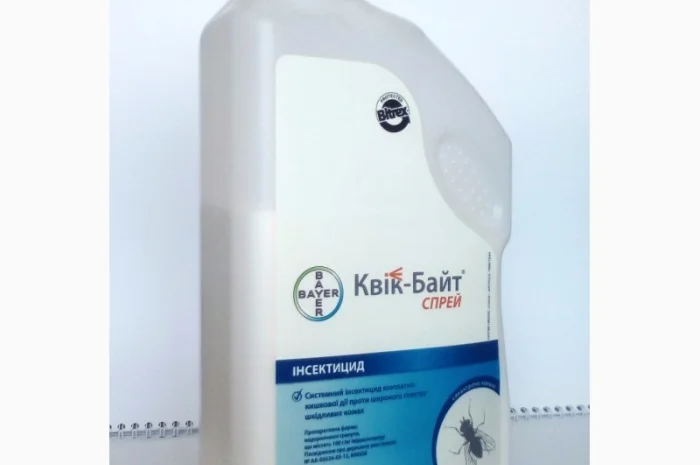 КВІК-БАЙТ СПРЕЙ контролю чисельності різних видів мух- фото № 2
