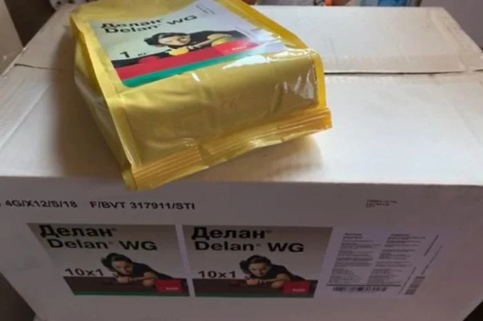 Делан - Фунгіцид контактної дії для боротьби з хворобами яблуні, персика та винограду- фото № 2