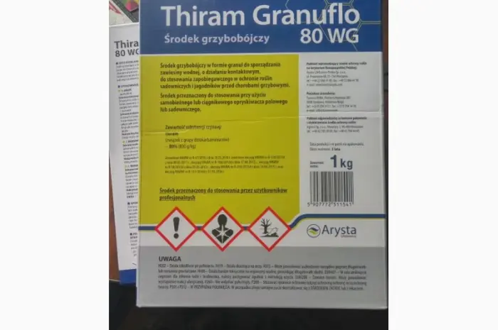 Thiram Granuflo 80 WG (Тирам Грануфло) 1кг - контактний фунгіцид від парші та сірої гнилі- фото № 1
