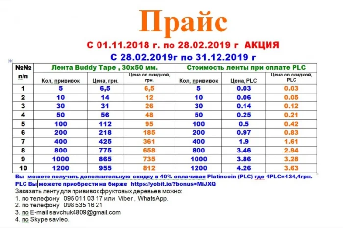 Лента для прививки и окулировки фруктовых деревьев- фото № 2