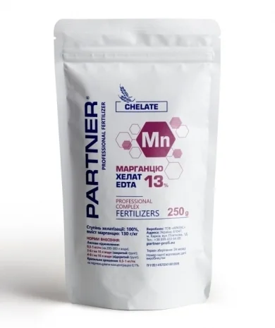 Марганець Хелат Mn EDTA 13% Добриво PARTNER, 250г- фото № 1