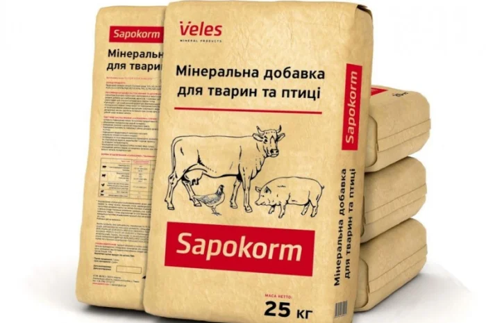 Сапокорм - добавка мінеральна кормова для птиці, 1 тона, мішки- фото № 2