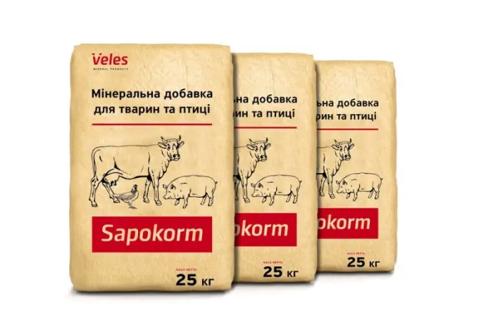 Сапокорм - добавка мінеральна кормова для птиці, 1 тона, мішки- фото № 3