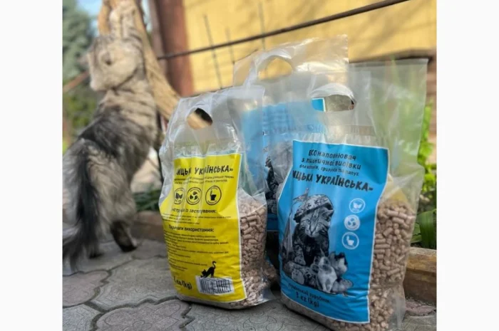 Наповнювач для тварин з пшеничної висівки "Кицька українська"- фото № 5