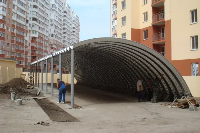 Монтаж і виробництво безкаркасних арочних ангарів- фото № 9