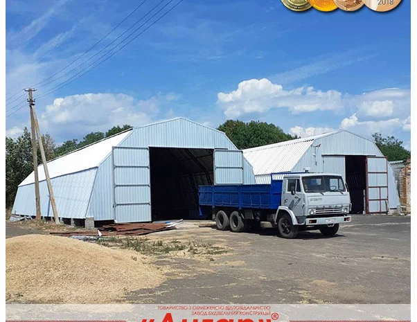 Строительство металлических сборно-разборных ангаров / складов / цехов серии «Кремень-А»- фото № 1
