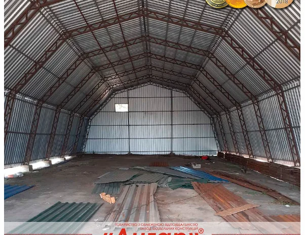 Строительство металлических сборно-разборных ангаров / складов / цехов серии «Кремень-А»- фото № 3