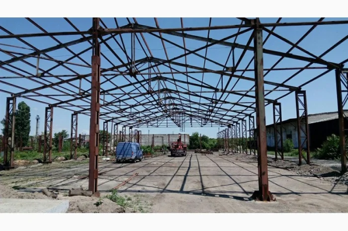 Ангар, ремонт зерносклада, реконструкция ангара. Замена кровли на складе- фото № 3