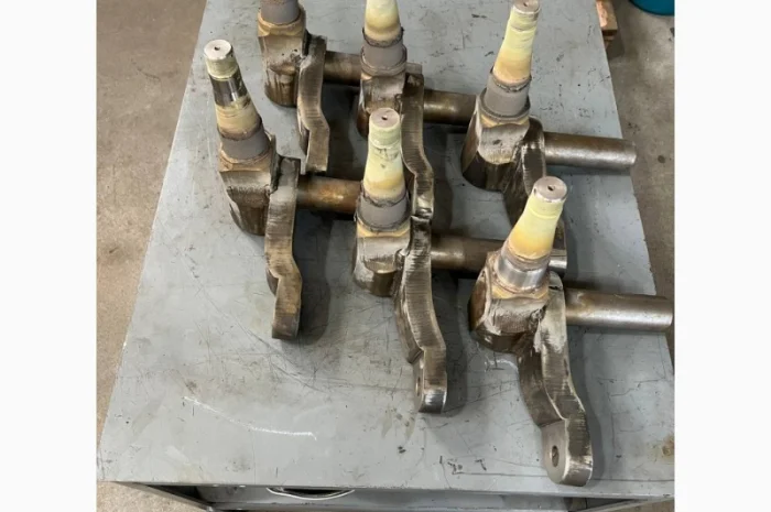 Напилення зношеного місця під підшипник поворотного кулака 669424 / 769637 Claas Lexion- фото № 2