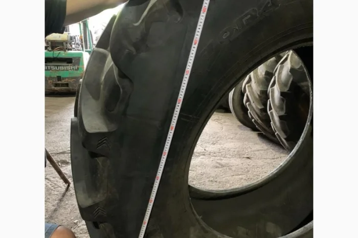 Сложные ремонты боковых порезов шин 710/75R42 Michelin- фото № 7