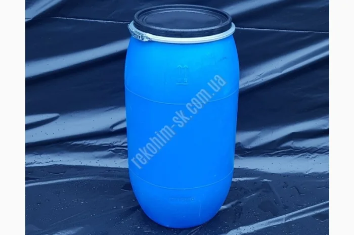 Пластиковая бочка 160л (б/у) с крышкой- фото № 1