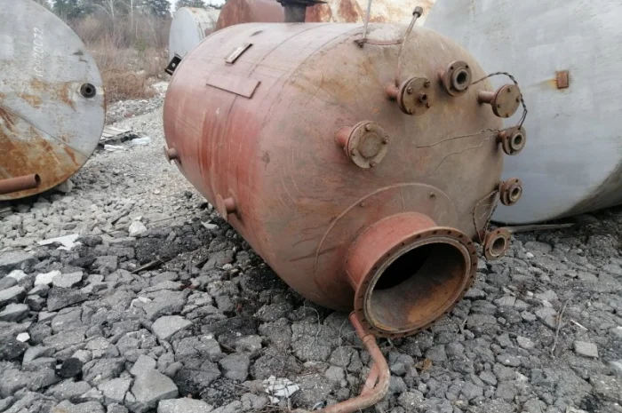 Емкость металлическая 5м3, бак для воды, резервуар ргс для гсм- фото № 9