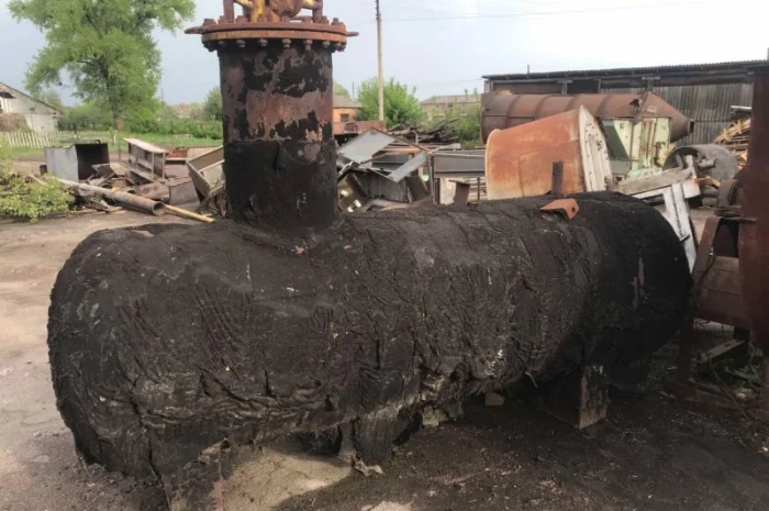 Емкость металлическая 10 м3, резервуар для гсм, бочка для воды, бак- фото № 7