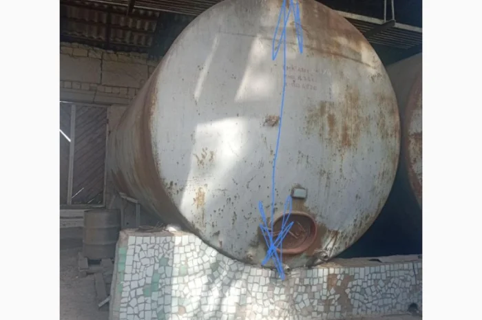 Емальована бочка 50 кубів, резервуар для зберігання- фото № 1