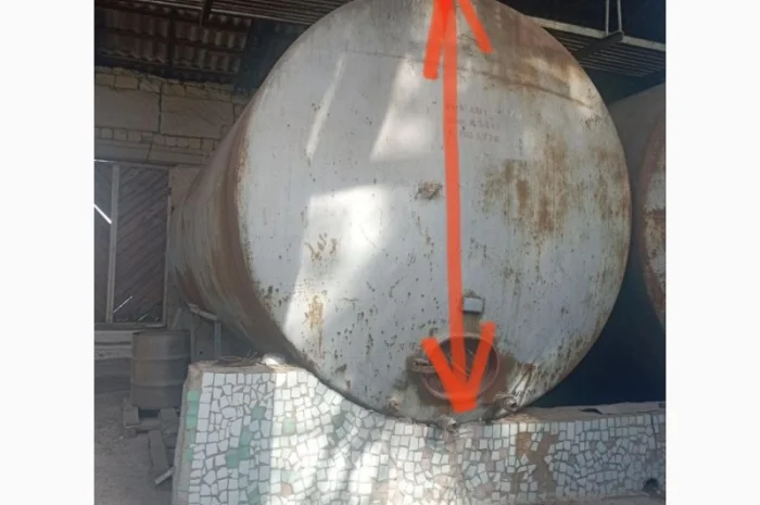 Емальована бочка 50 кубів, резервуар для зберігання- фото № 6