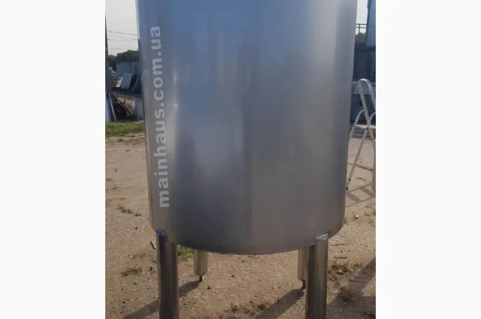 Нержавеющая емкость 1 куб. м. aisi-304 вертикальная новая- фото № 3