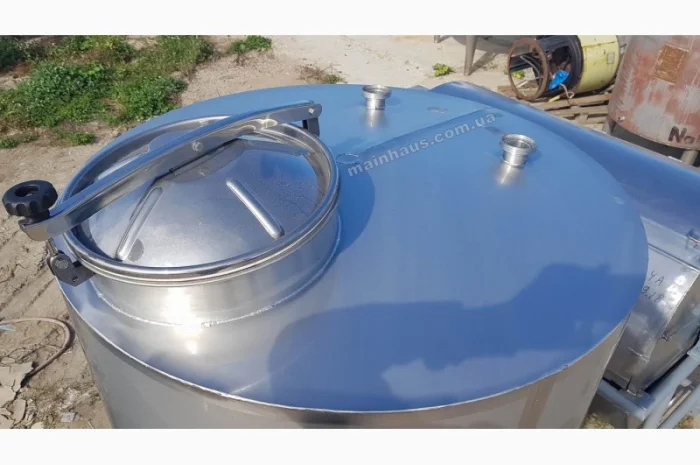 Нержавеющая емкость 1 куб. м. aisi-304 вертикальная новая- фото № 6