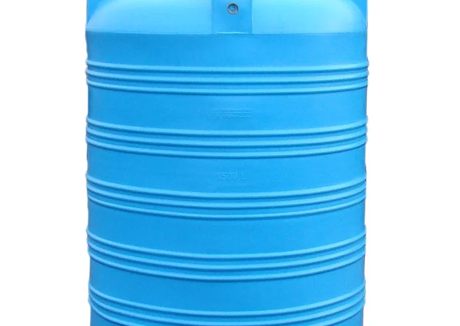 Вертикальная емкость V-1500 литров для хранения воды- фото № 1