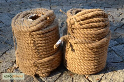 Канат льняной. Диаметр : от 8 до 60 мм- фото № 2