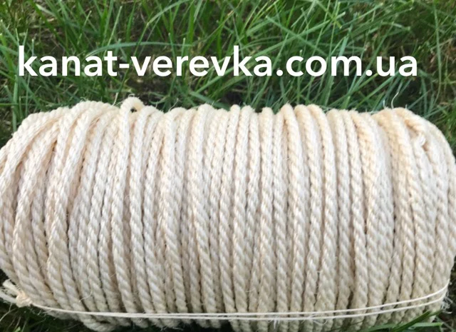 Канат сизалевый 6мм 100м- фото № 3