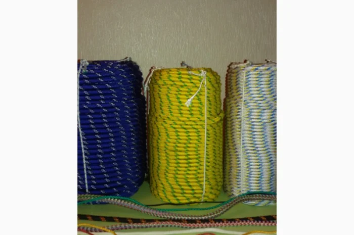 Шнур плетеный полипропиленовый, диаметр 6 мм, длина 50 м- фото № 3