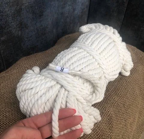 Канат хлопчатобумажный (х/б). Диаметр 8мм -50м- фото № 1