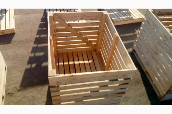 Дерев'яний контейнер для зберігання та транспортування- фото № 2