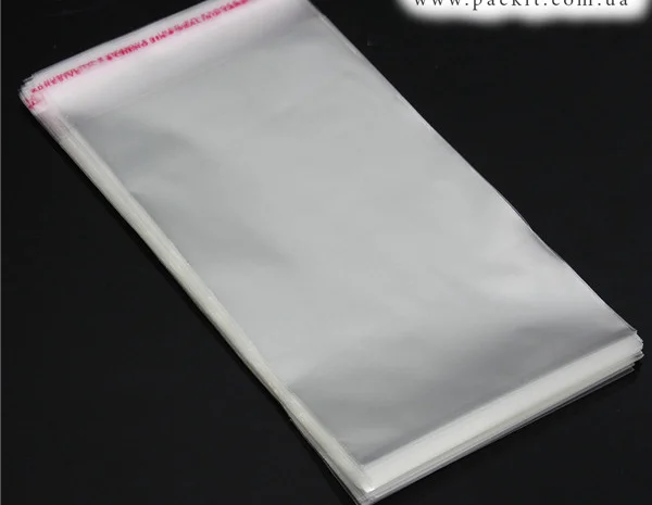 Прозрачные пакеты с липкой лентой и клапаном – полипропиленовые БОПП- фото № 2