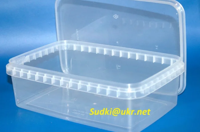 Пластиковый контейнер 1 литр для хранения- фото № 1