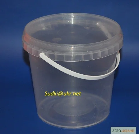 Ведро для меда 1 литр с герметичной крышкой- фото № 1