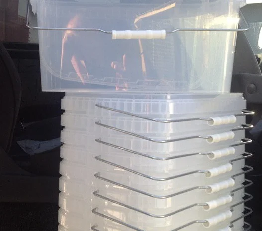 Пластиковое ведро прямоугольное 11 литров- фото № 1