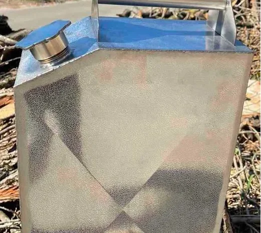 Канистра алюминиевая, н/ж и металлическая 5, 10, 20л- фото № 2