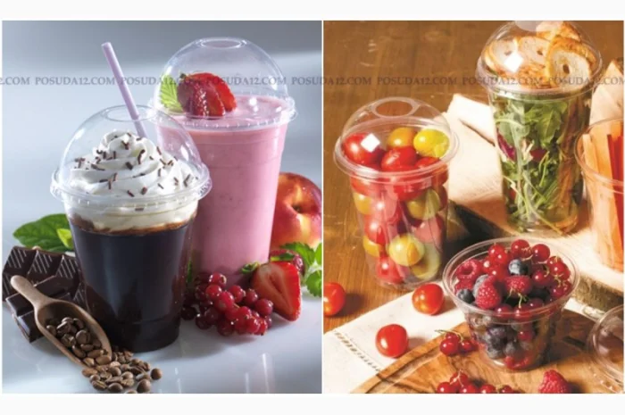 Одноразові купольні стакани з кришкою – 200мл, 300мл, 400мл, 500мл- фото № 6