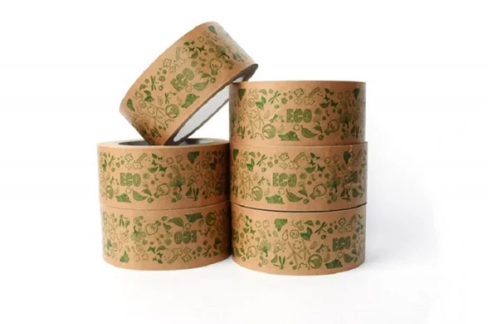 Бумажный крафт скотч с логотипом ECO 48 мм х 50 м, Viskom- фото № 6