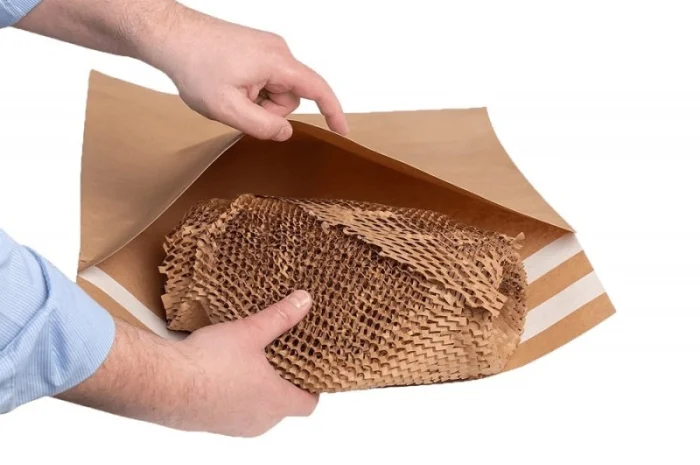 Cотовая крафт-бумага коричневая PaperPack, лист формат А3 (297 мм × 420 мм)- фото № 4