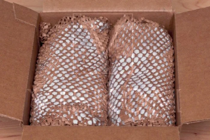 Упаковочная перфорированная сотовая крафт-бумага PaperPack 50 см х 100 м- фото № 1