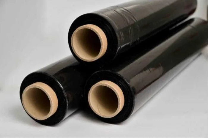 Черная Стрейч пленка 20 мкм 500 мм х 200 м в продаже- фото № 1