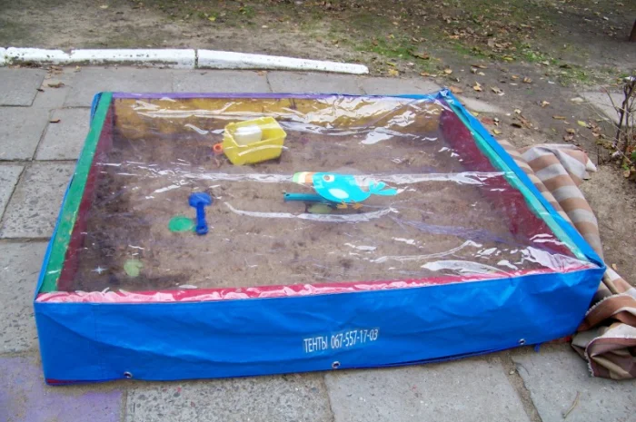 Тент на детскую песочницу- фото № 1