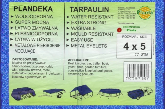 Тенты водостойкие с алюминиевыми люверсами (кольцами) для крепления. Большой выбор- фото № 3