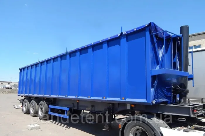 Тентовая накидка из ПВХ для полуприцепов тип "ЗЕРНОВОЗ"- фото № 1