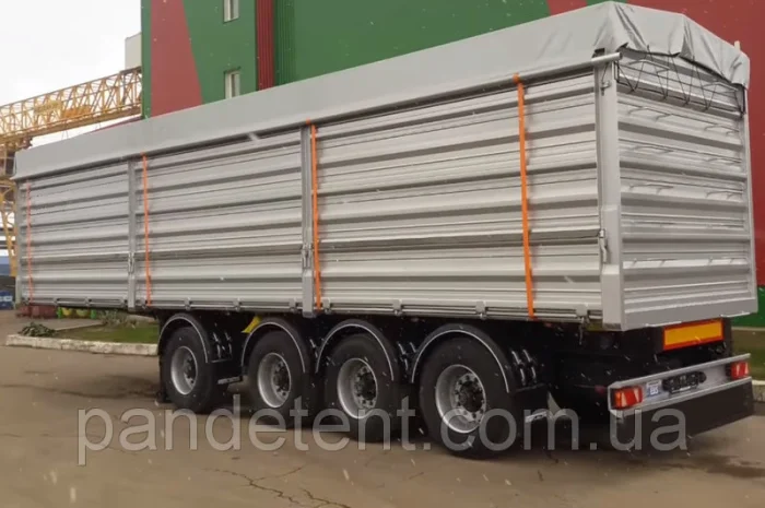 Тентовая накидка из ПВХ для полуприцепов тип "ЗЕРНОВОЗ"- фото № 7