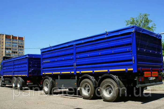 110 грн/м2. Тент ПВХ от производителя на зерновоз накидка под трубу с фурнитурой- фото № 1