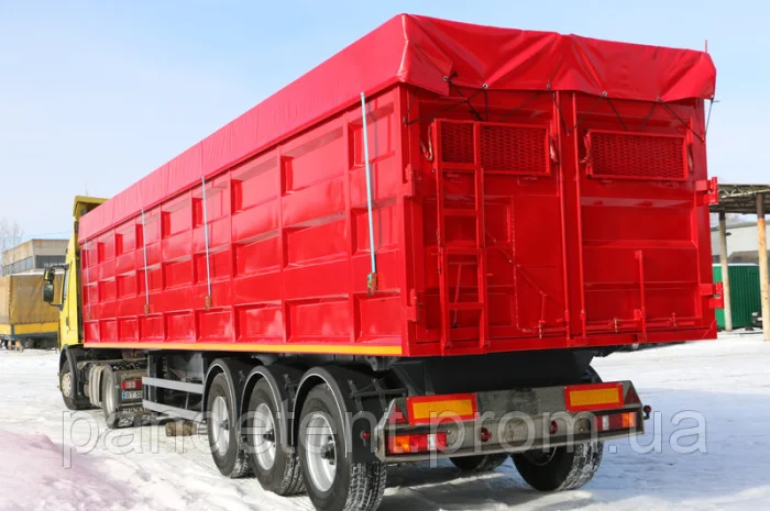 Тент накидка пвх на зерновоз фурнитура:кольца, ремень, скобы, эспандер- фото № 5