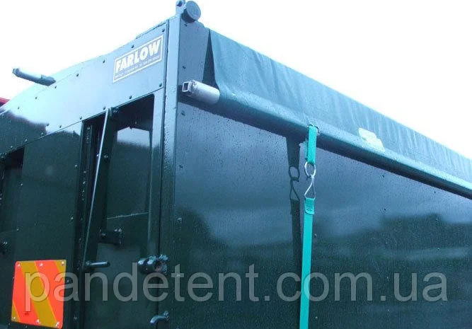 Тент накидка пвх на зерновоз фурнитура:кольца, ремень, скобы, эспандер- фото № 1