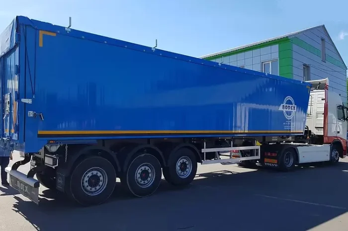 Тент ПВХ на полуприцеп зерновоз, самосвал, контейнер из ткани ПВХ с бесплатной доставкой- фото № 8